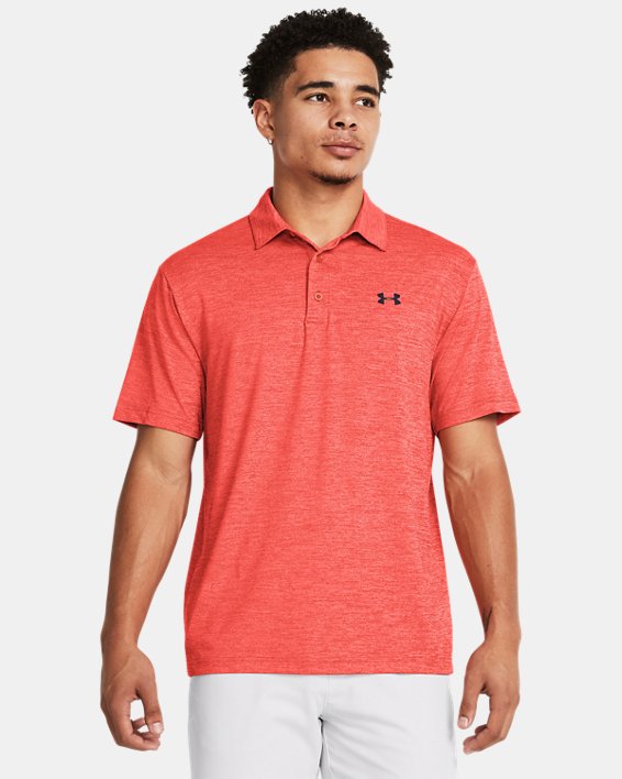Men's UA Playoff Heather Polo, Red, pdpMainDesktop image number 0